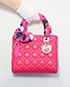 Lady Dior, &pound;1,950, Handbags, Pink, Lambskin Leather, Front view